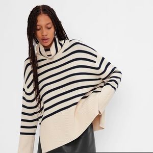 GAP Split hem oversized turtleneck sweater